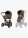 Priam Matt Black med liggedel coconutbrown