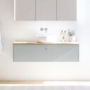 Dansani Inzo Classic Servantskap 1 Skuff B60 120xh32xd44cm Lyseblå Matt / 120cm Dobbel Stripet