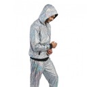 Chaks Tracksuit Geometrisk Iridescent Sølv XX-Large C4732XXL