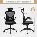 Ergonomisk kontorstol i mesh med gyngerygg direktørstol dreibar PC stol