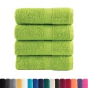 vidaXL Premium vaskehåndklær SOLUND 4 stk eplegrønne 30x30 cm 600 gsm