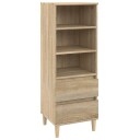  Highboard sonoma eik 40x36x110 cm konstruert tre