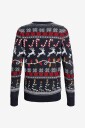 Jack & Jones   Genser Jjxmas Santa Knit Crew Neck Jnr   Blå