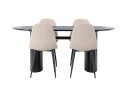 Venture Home Isolde Spisegruppe 180 cm Oval med 4 Polar Stoler Beige