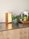 Hübsch Sabi Table Lamp Oak   NATURAL,WHITE   13X10X25 cm