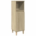 Vidaxl Baderomsskap sonoma eik 30x30x100 cm konstruert tre 849659