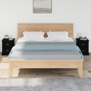 vidaXL Nattbord 2 stk svart 39x39x47,5 cm konstruert tre