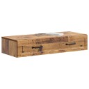 vidaXL Vegghengt Sidebord Gammelt tre 87,5 x 34,5 x 17 cm
