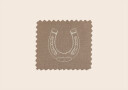 Rustic Horseshoe Linen Plakat Plakat / 100x150cm