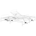 vidaXL Elektrisk Justerbar Seng Ramme Hvit 160 x 200 cm Stål