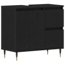  Servantskap Svart Eik 65x33x60 cm Konstruert Tre