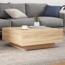  Salongbord sonoma eik 80x80x31 cm sponplate 836583