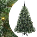  Kunstig juletre med 150 LED med stativ grønn 150 cm PE og PVC