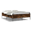  Sengeramme røkt eik 140x190 cm konstruert tre og metall 8721102609992
