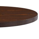 vidaXL Bistrobord mørkebrun 80 cm MDF
