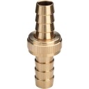 3/8 x 1/2" slangekobling i rødgods