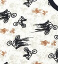Joha Undertrøye Bambus Off White/Marineblå m. Sykkel 150 Undertrøye Hvit