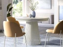 Erylan Spisebord rundt uttrekkbart 100-180 cm - Beige