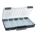 raaco CarryLite, Verkt?y boks, Polykarbonat (PC), Polypropylen, Bl?, Gjennomsiktig, Hengsel, 413 mm, 330 mm