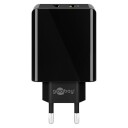 Goobay 28W USB-Lader med QC3.0 for Mobil enheter - Svart