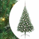  Kunstig Forhåndsopplyst Juletre med 300 LED grønn 180 cm PVC