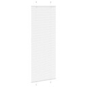  plisségardin Hvit 70x200 cm Stoff Bredde 69,4 Polyester