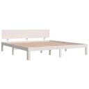 vidaXL Sengeramme hvit heltre 180x200 cm 6FT Super King