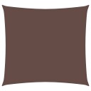 vidaXL Solseil oxfordstoff kvadratisk 4x4 m brun