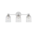 Visual Comfort Asalea Triple Vanity Light Polished Nickel