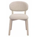 Rowico Home Patterson stol beige stoff / hvitpigmentert eik