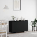  Serviesskap Svart 120 x 41 x 75 cm Konstruert tre