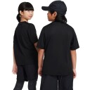 Nike B Dri Fit Multi SS  Top Padel  og tennis T shirt fyr Svart/Vit XS