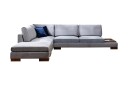 Tulima Sofa med Sjeselong Venstre   Mørkegrå/Natur