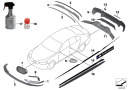 BMW Originaldeler Grill M Performance venstre Original 51719626587