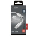 Sbs Tecabletissue2g 2 M Usb C Usb C Grå