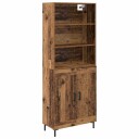  Høyskap Gammelt tre 69,5 x 34 x 180 cm Konstruert tre