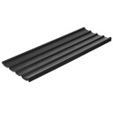 Pakke med 12 trapesplater 129 x 45 cm 7 m² galvanisert takplate 0,25 mm værbestandig profilplate galvanisert ståltakplater takpl