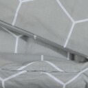  Sengesett grå 200x200 cm bomull 8720845432478