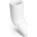 Vinkel 45° 32 mm plast hylse/tupp og gummipakning pluggbar