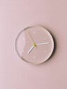 Wall Clock Recycled Pink