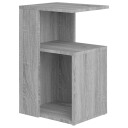 vidaXL Sidebord grå sonoma 36x30x56 cm konstruert tre