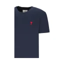 AMI Heart Logo T-Shirt Night Blue