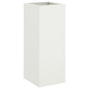 vidaXL Plantekasse hvit 32x29x75 cm stål