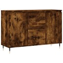 vidaXL Skjenk røkt eik 104x35x70 cm konstruert tre