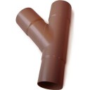 Plastmo grenrør Ø110x110mm 45° brun