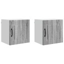  Kjøkkenskap 2 pcs Grå Sonoma 40 x 31 x 40 cm Konstruert tre