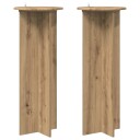 vidaXL Planteholder 2 pcs Artisan eik Ø40 x 100 cm Konstruert tre
