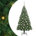  Kunstig juletre med 300 LED grønn 180 cm PVC og Stål og Plast