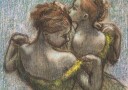 Two Dancers Half-length By Edgar Degas Plakat Plakat / 40x50cm