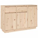 vidaXL Skjenk 110x34x75 cm heltre furu